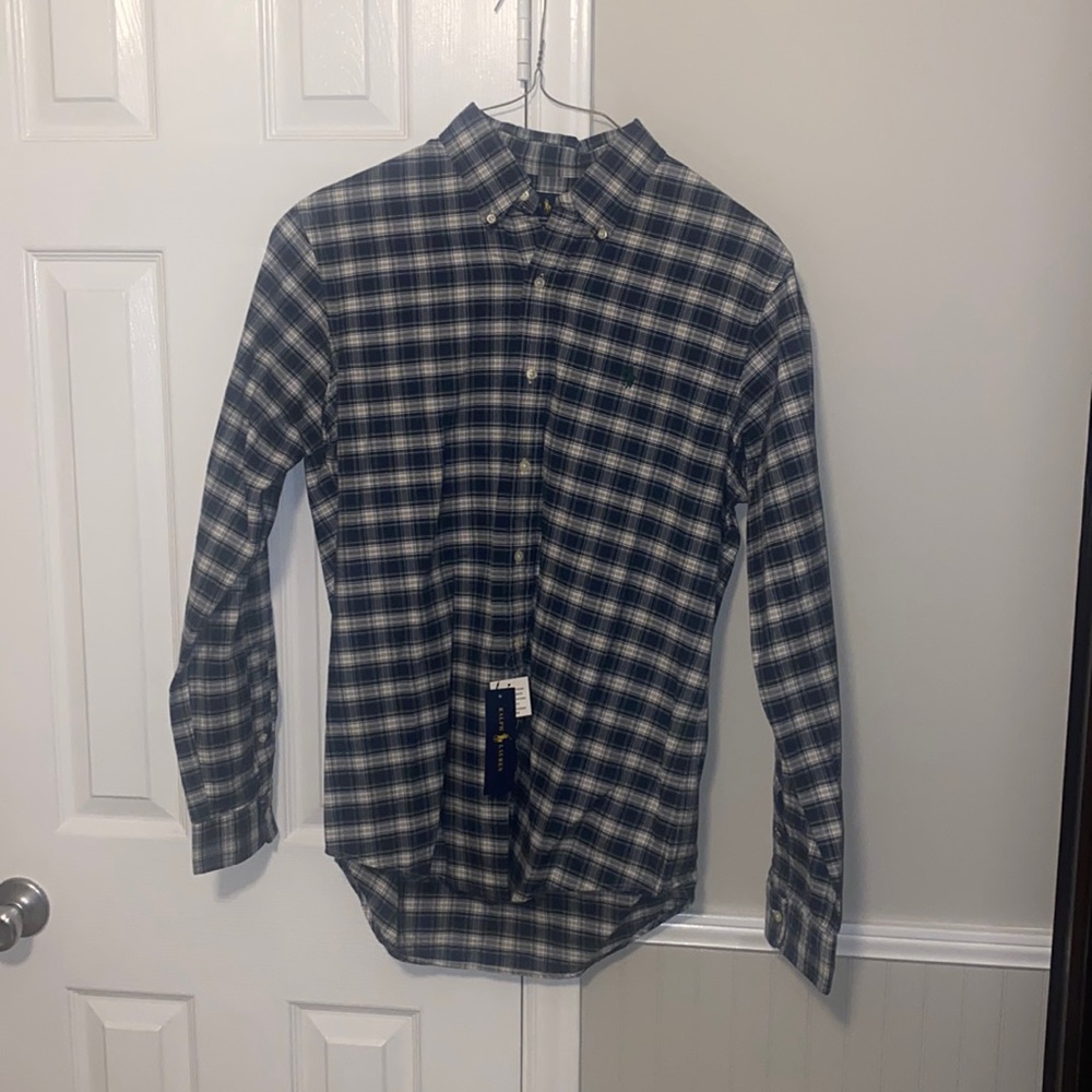 NWT Ralph Lauren long sleeve, button down collar shirt size medium